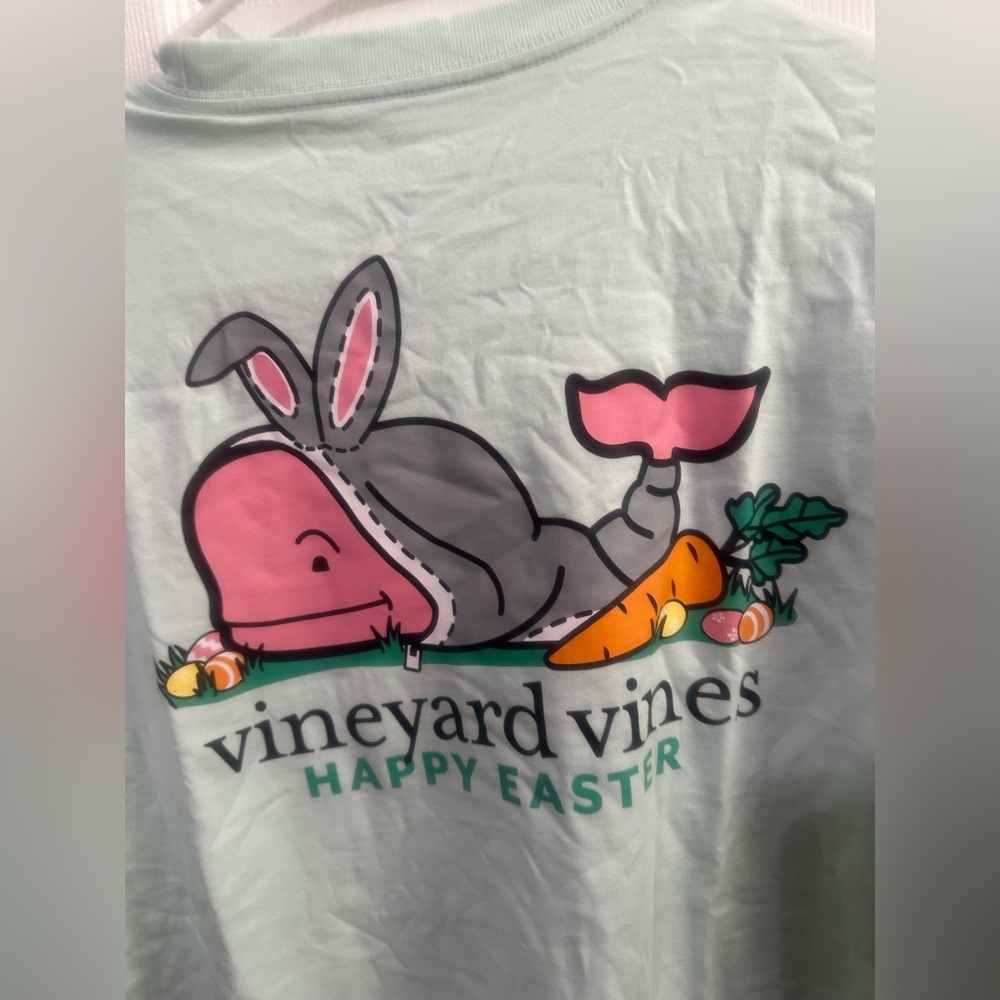 Vineyard Vines Kids Mint Whale Bunny Tee - Picture 3 of 5